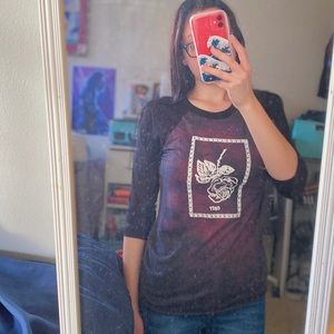 OBEY Rose Baseball Top